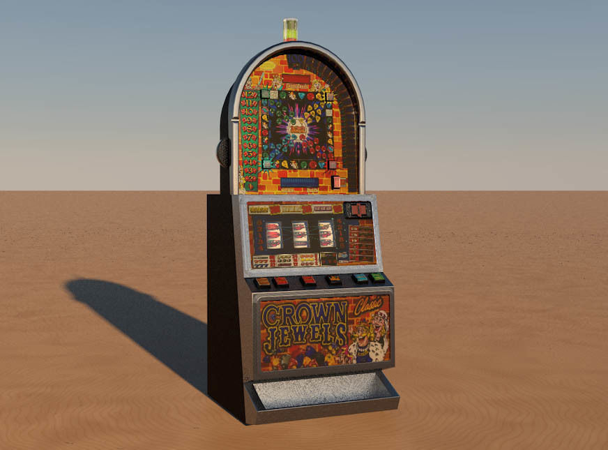 Barcrest Casino Cabinet 3D model_2