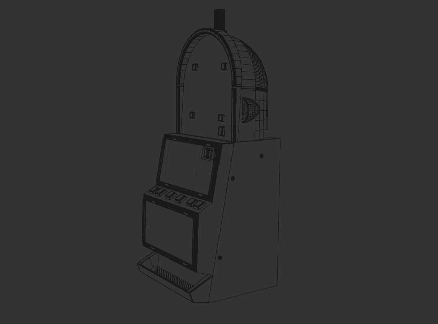 Barcrest Casino Cabinet 3D model_4