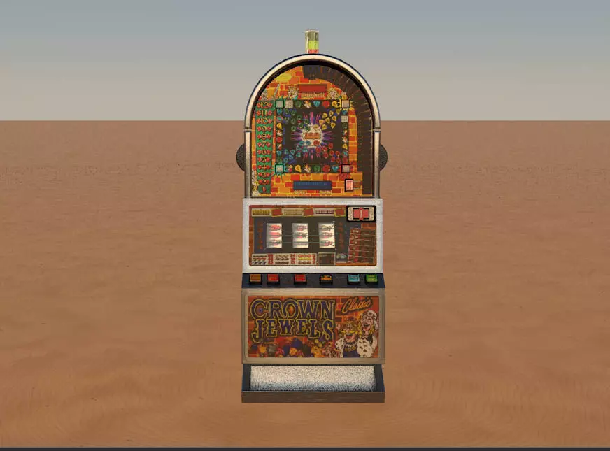 Barcrest Casino Cabinet 3D model_0