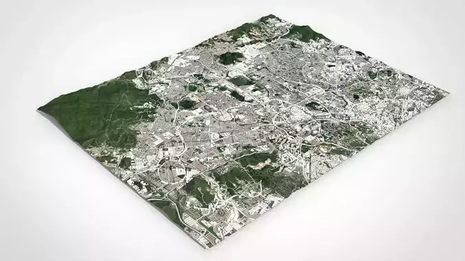 Cityscape Kuala Lumpur Malaysia 3D model