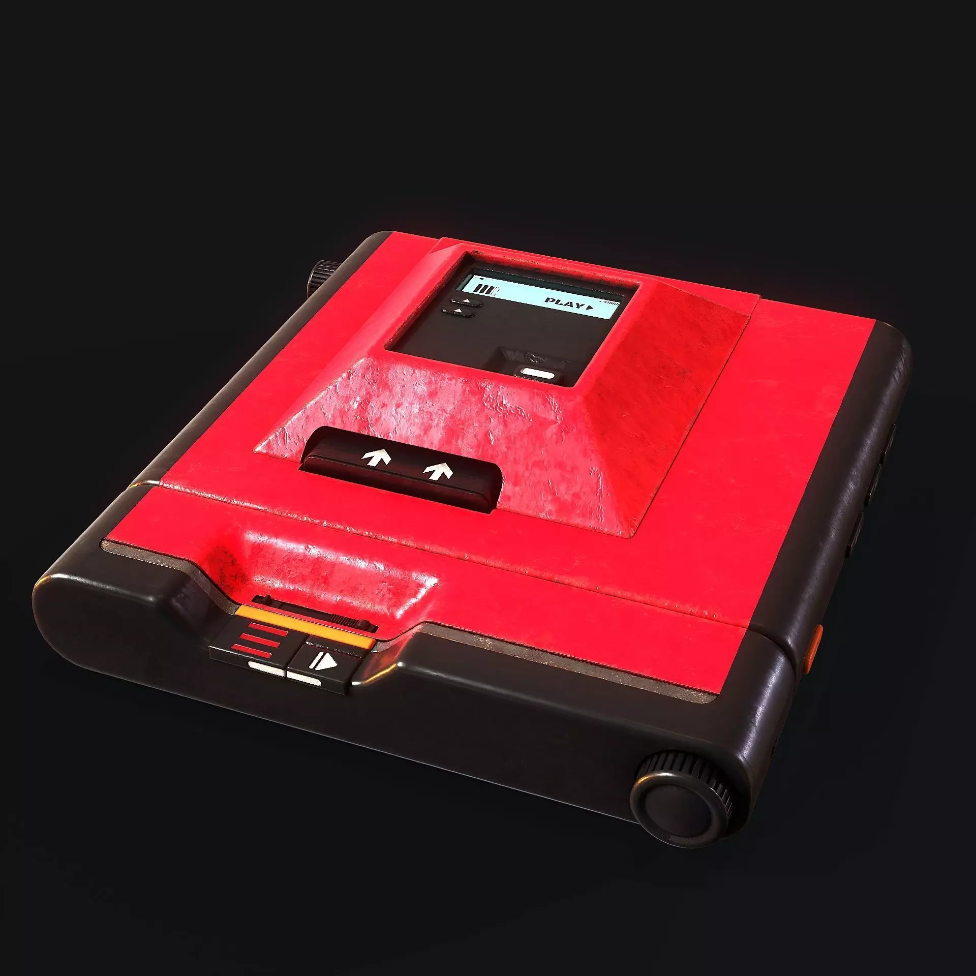Walkman electronic device Low-poly 3D model