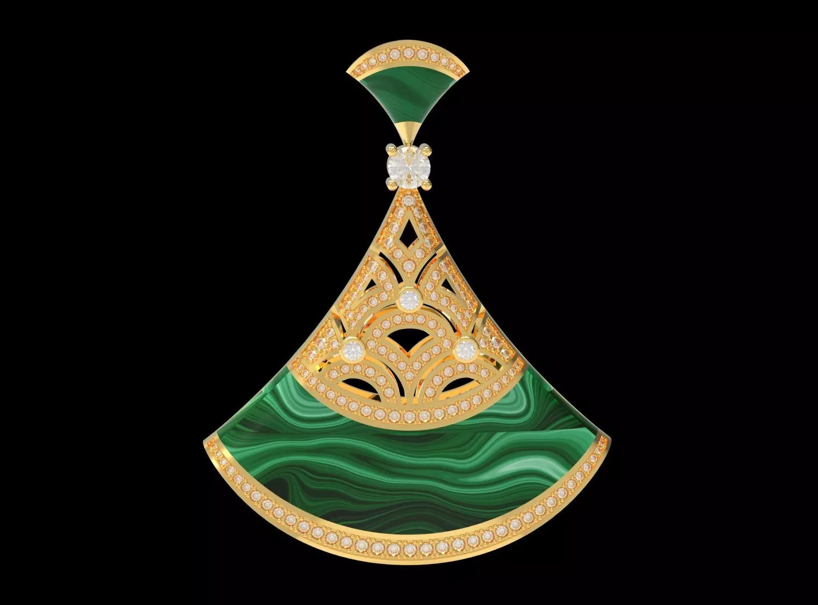 Woman Pendant 3D print model_0