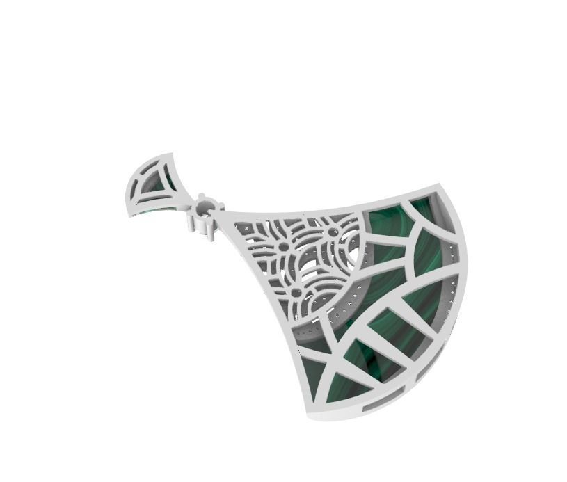 Woman Pendant 3D print model_5