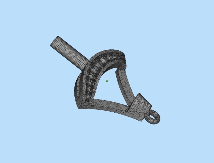 Woman Pendant 3D print model_9