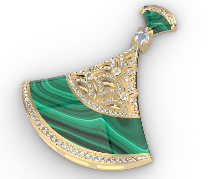 Woman Pendant 3D print model_2