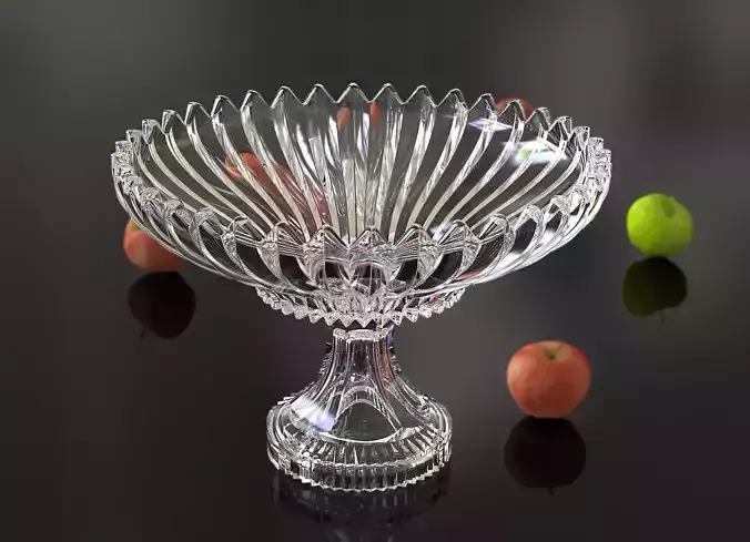 glassware decore plate 