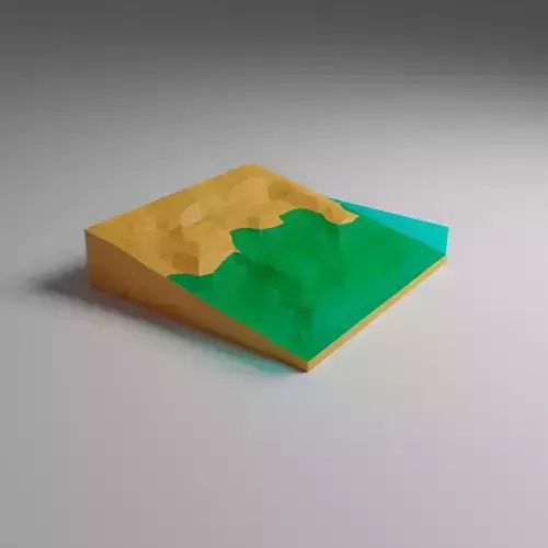 island piece of land with water