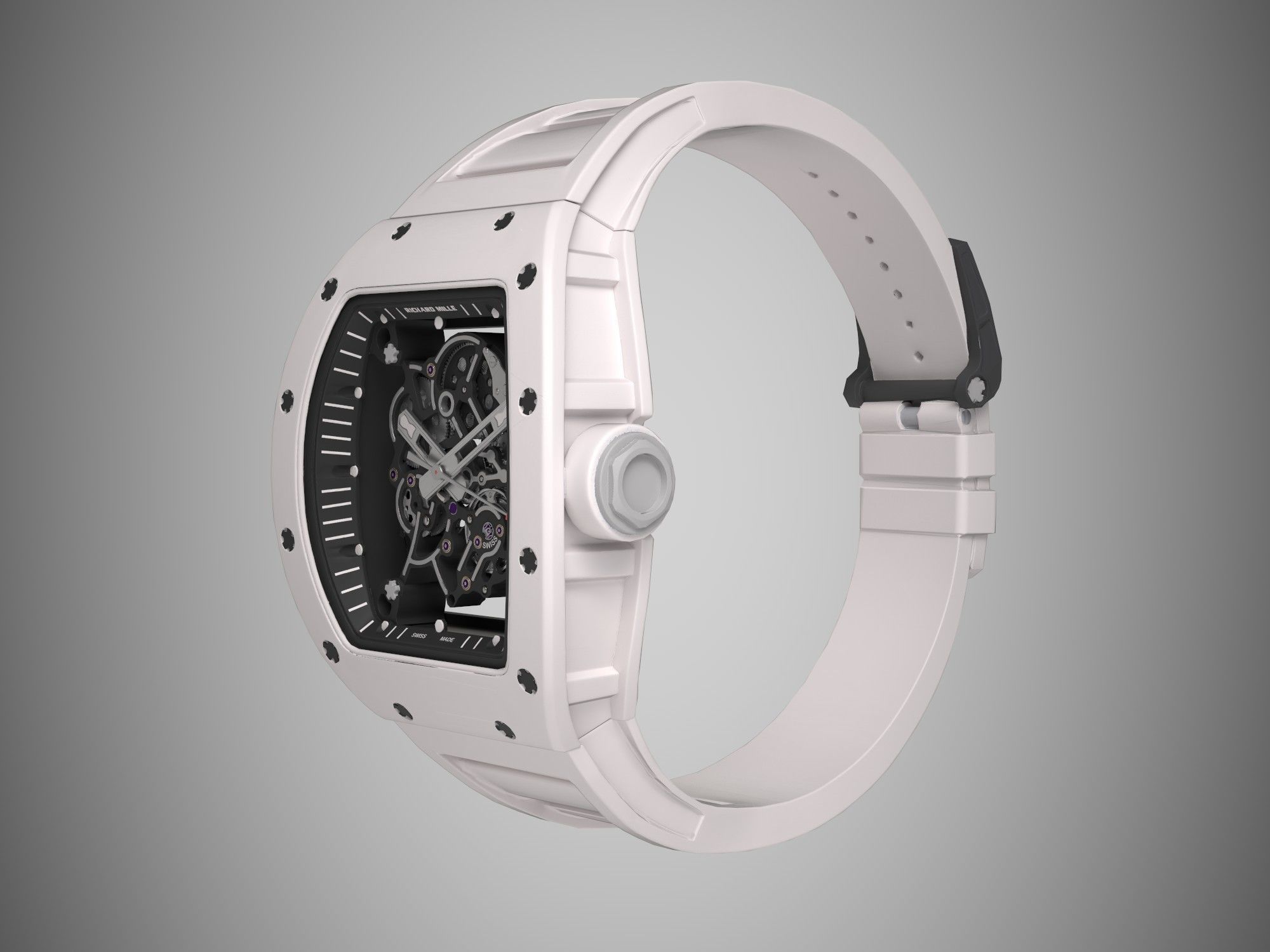 Richard Mille Bubba Watson  RM 055 Low-poly 3D model_1