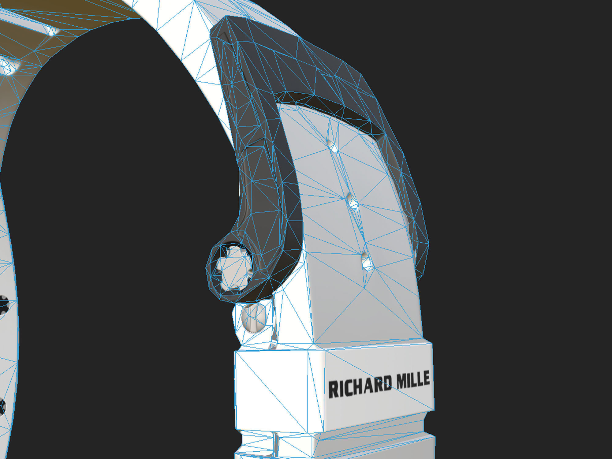 Richard Mille Bubba Watson  RM 055 Low-poly 3D model_19