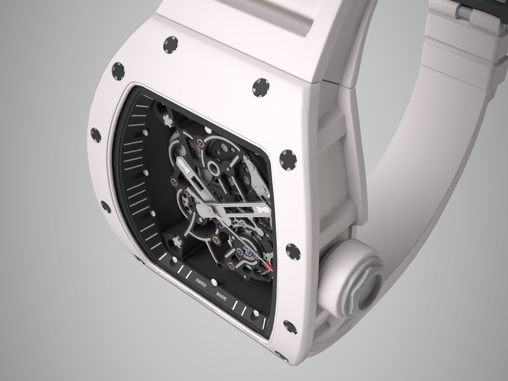 Richard Mille Bubba Watson  RM 055 Low-poly 3D model_12