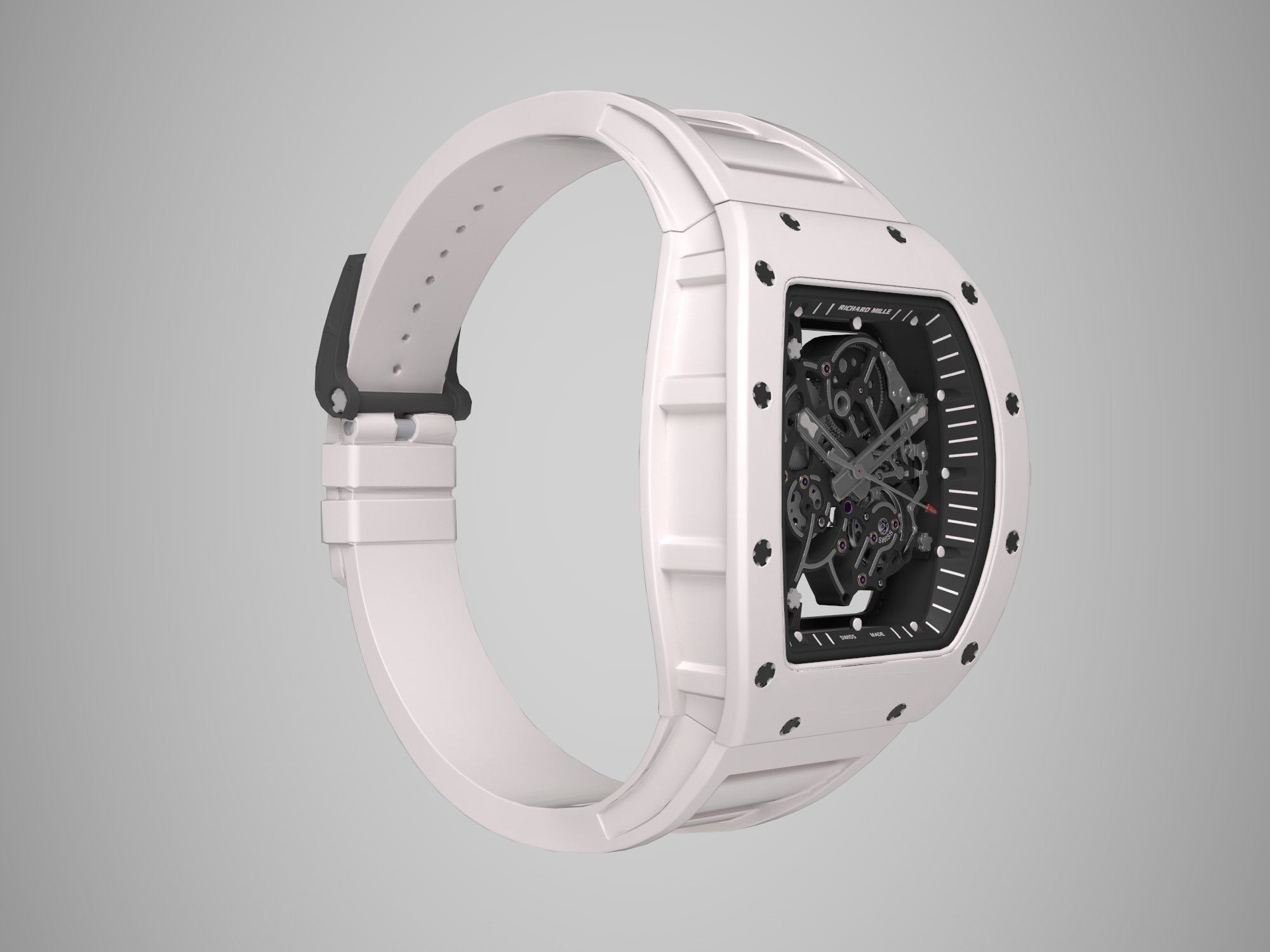 Richard Mille Bubba Watson  RM 055 Low-poly 3D model_7