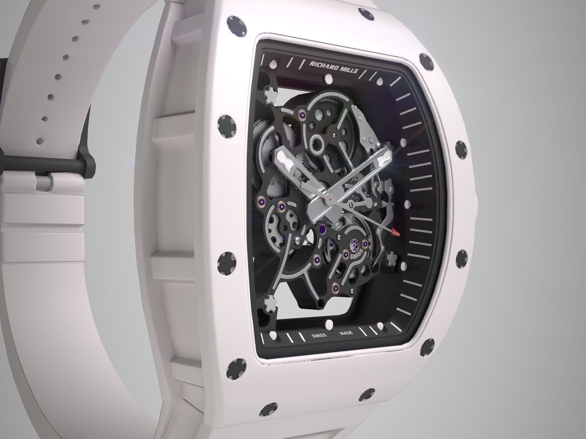 Richard Mille Bubba Watson  RM 055 Low-poly 3D model_11