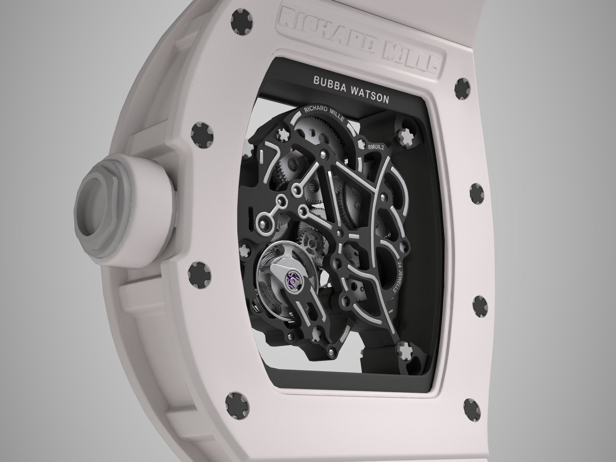 Richard Mille Bubba Watson  RM 055 Low-poly 3D model_14