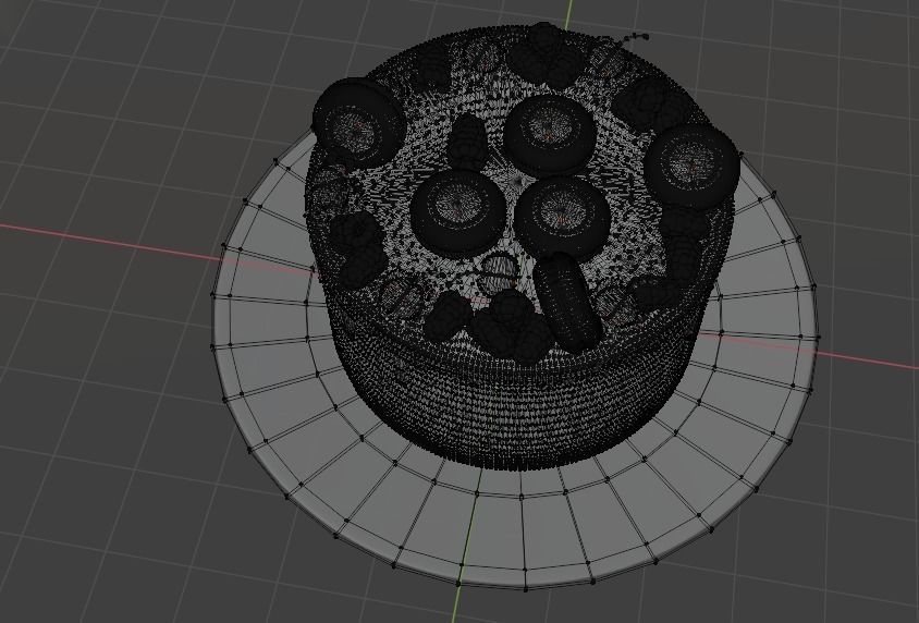 Gorgeous cake Free 3D model_4