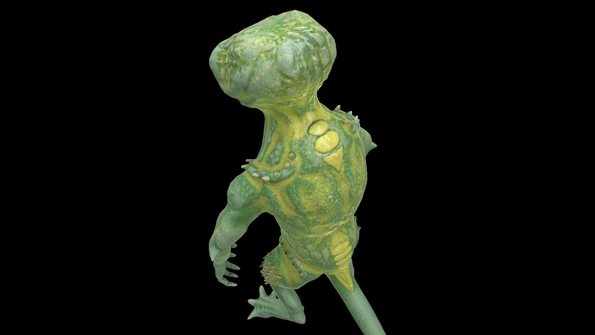 Alien Monster Low-poly 3D model_21