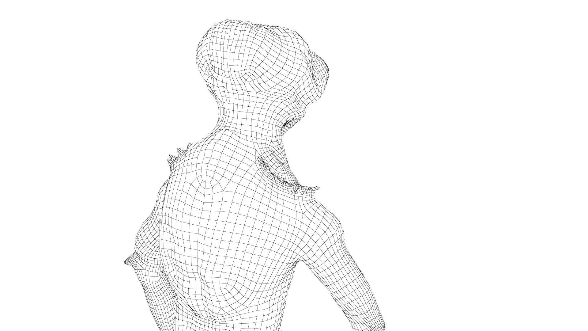 Alien Monster Low-poly 3D model_24