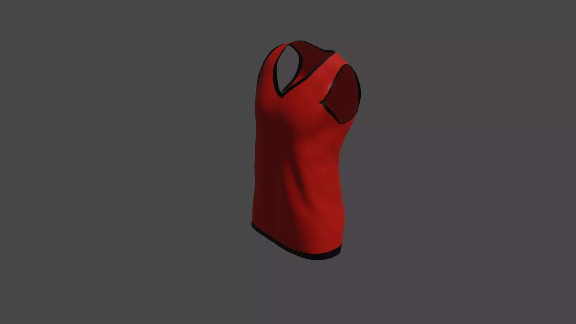red shirt Free 3D model_0
