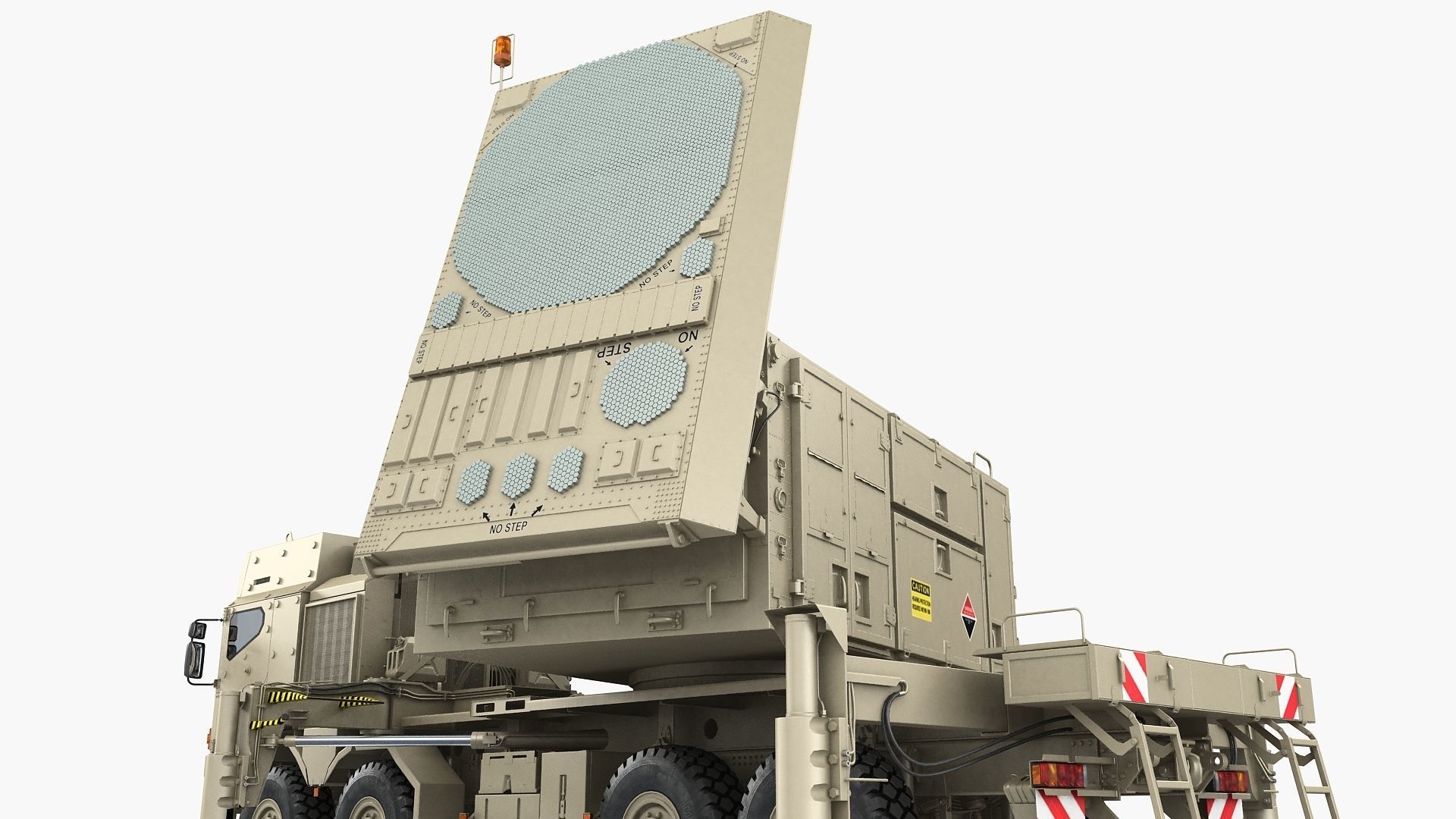 Radar MPQ-53 based on MAN truck armor chassis 3D model_25