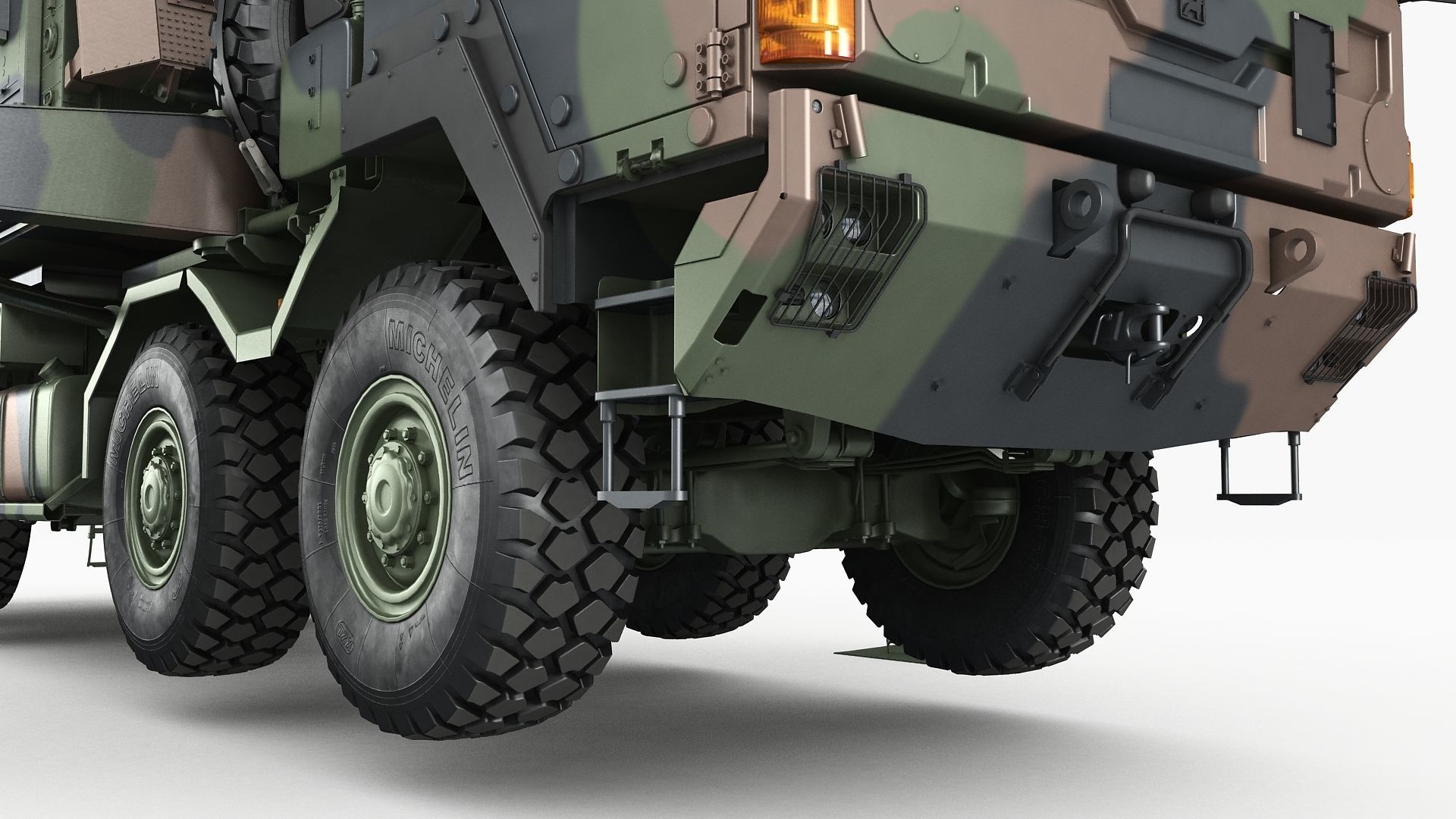 Radar MPQ-53 based on MAN truck armor chassis 3D model_21