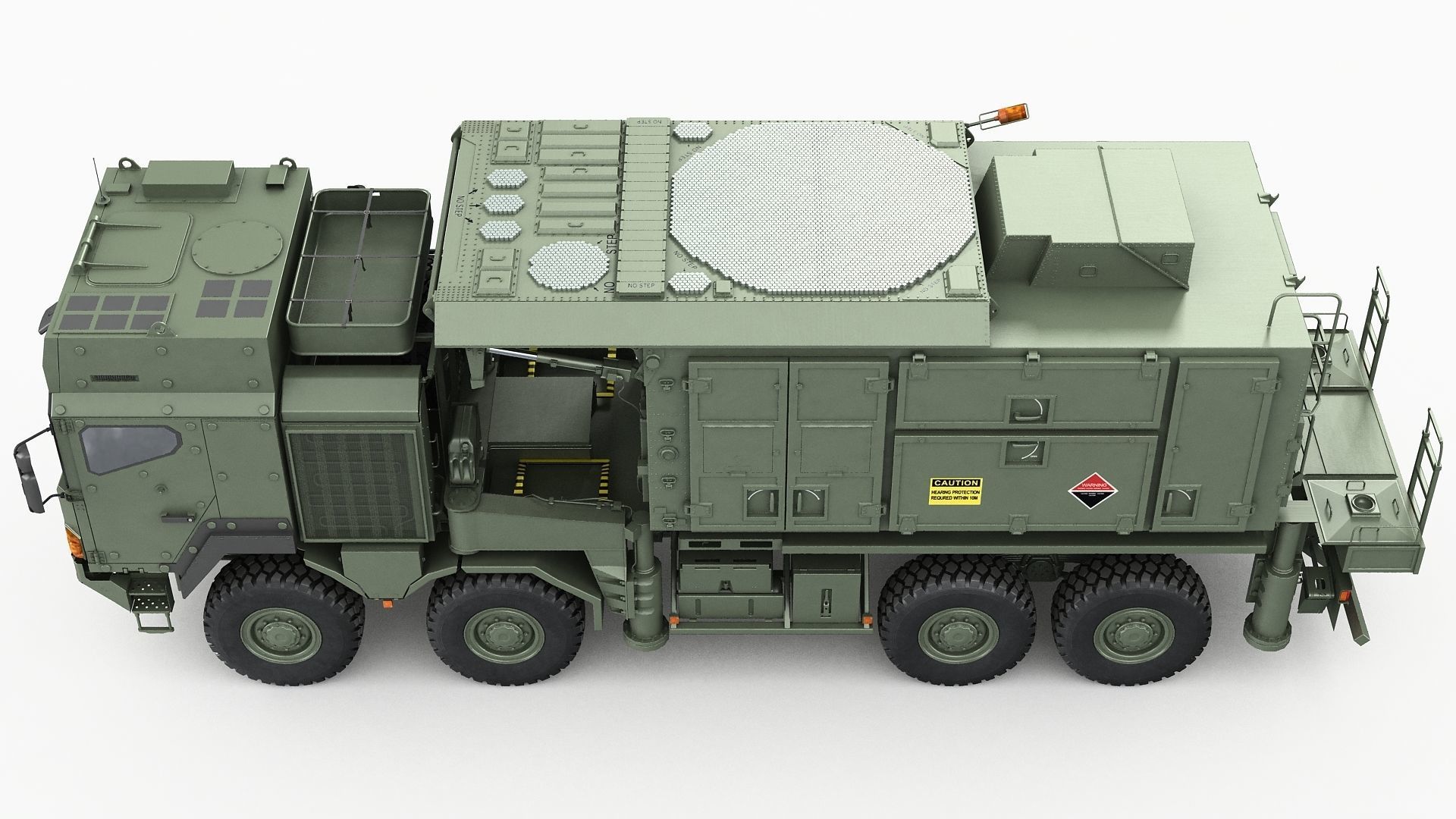 Radar MPQ-53 based on MAN truck armor chassis 3D model_10