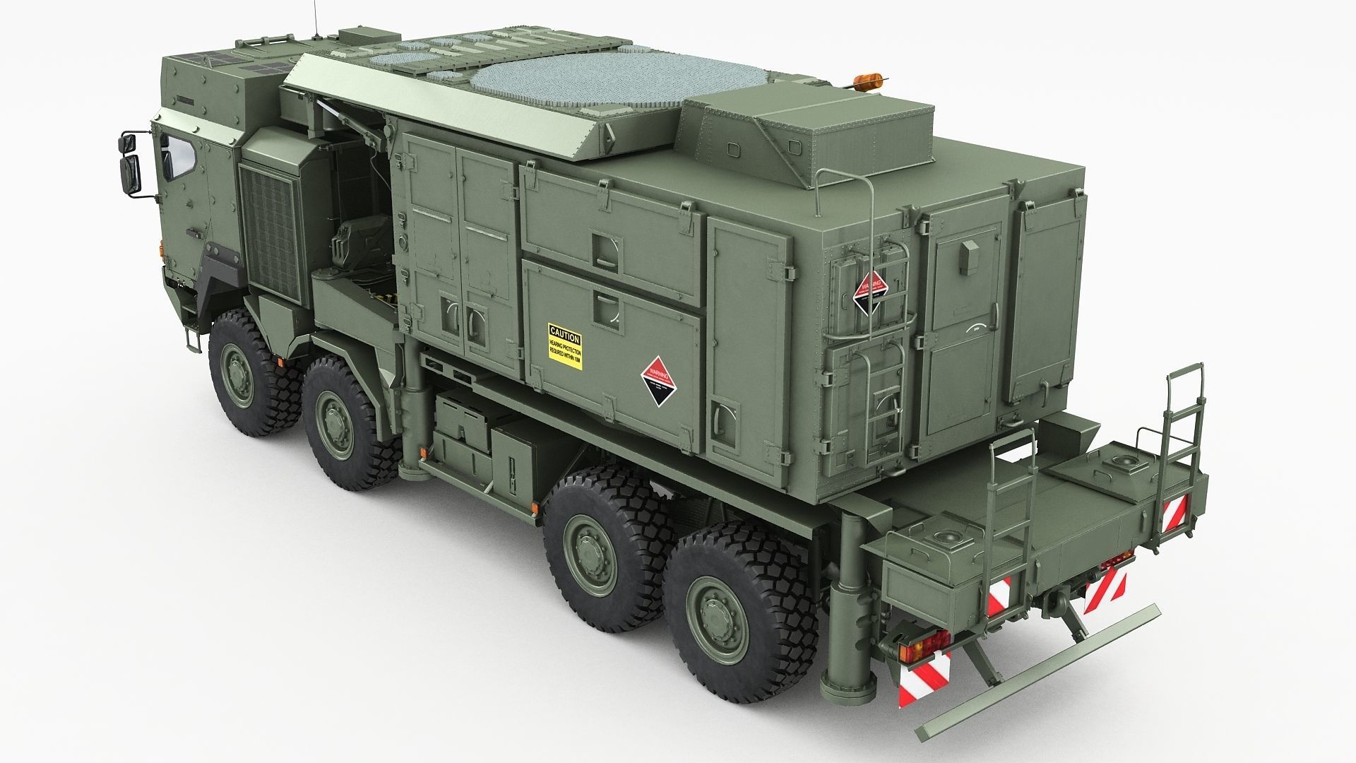 Radar MPQ-53 based on MAN truck armor chassis 3D model_14