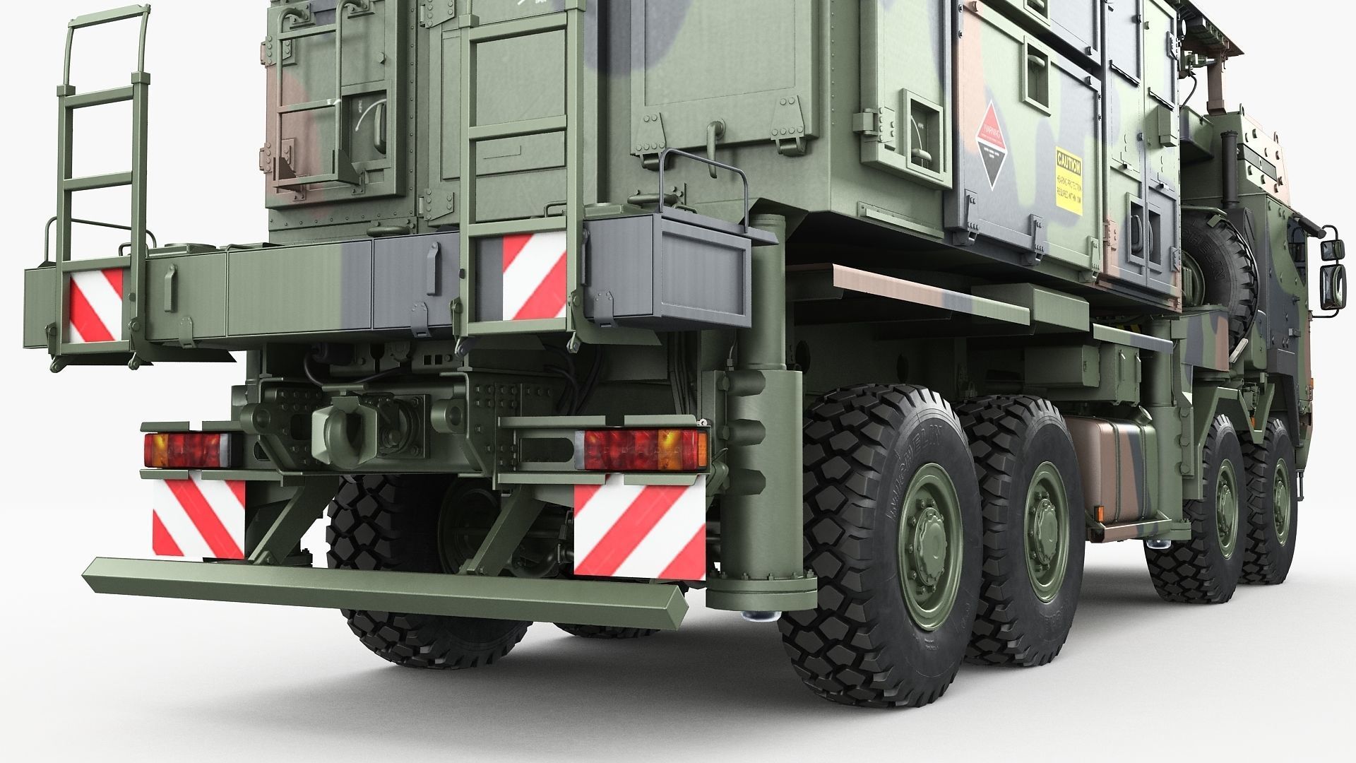 Radar MPQ-53 based on MAN truck armor chassis 3D model_15