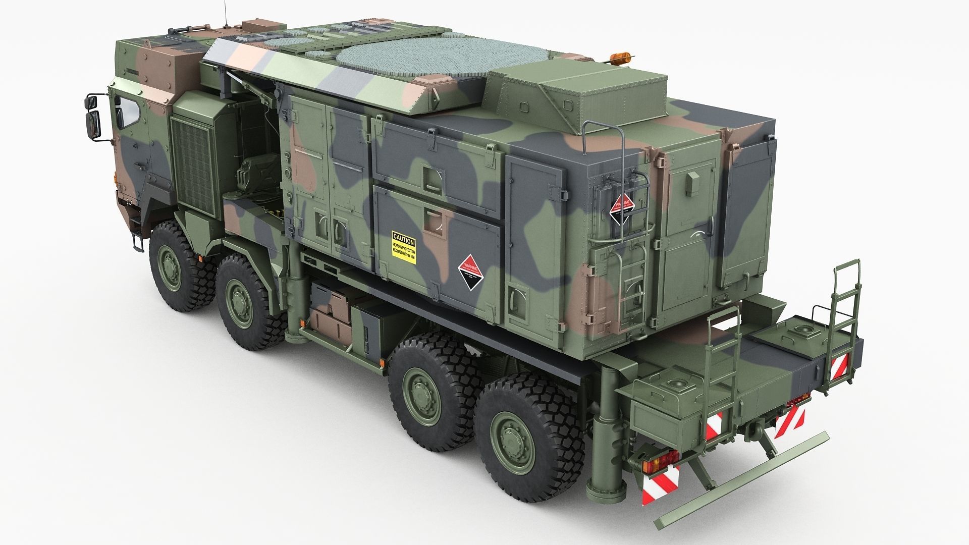 Radar MPQ-53 based on MAN truck armor chassis 3D model_13