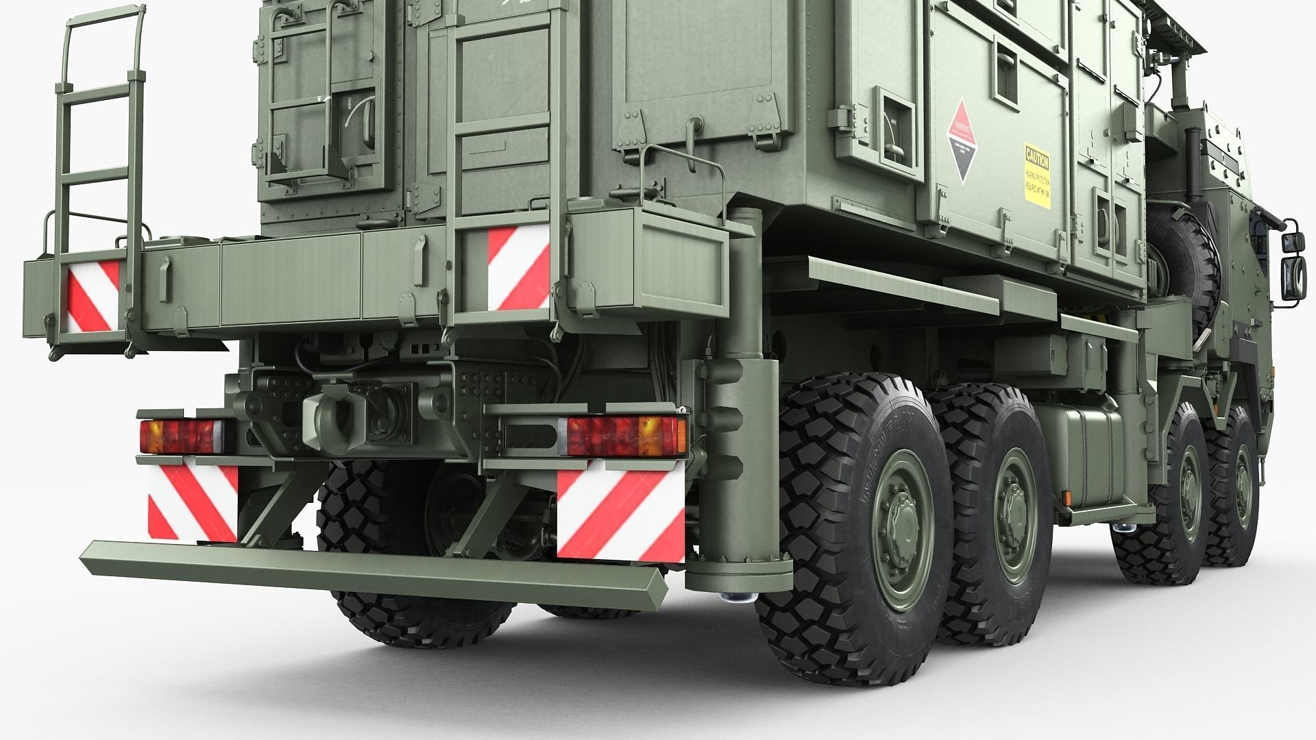 Radar MPQ-53 based on MAN truck armor chassis 3D model_16