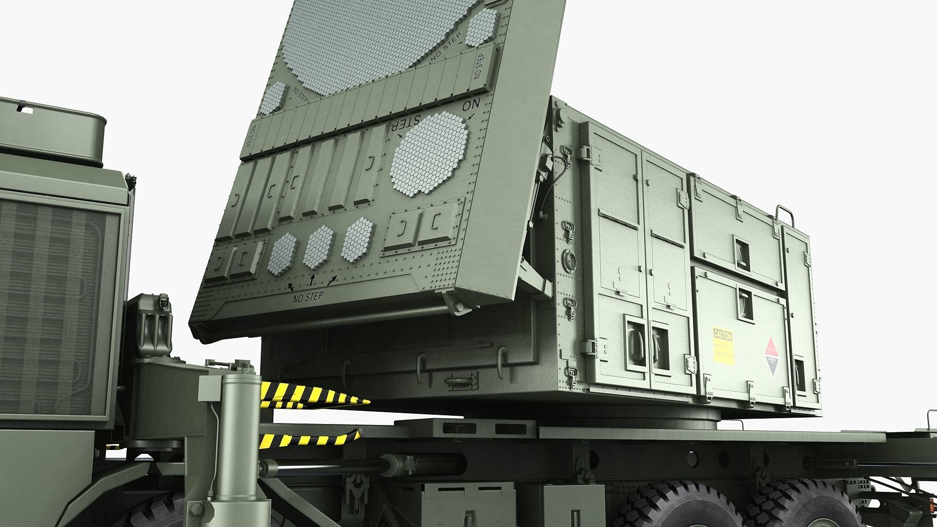 Radar MPQ-53 based on MAN truck armor chassis 3D model_24