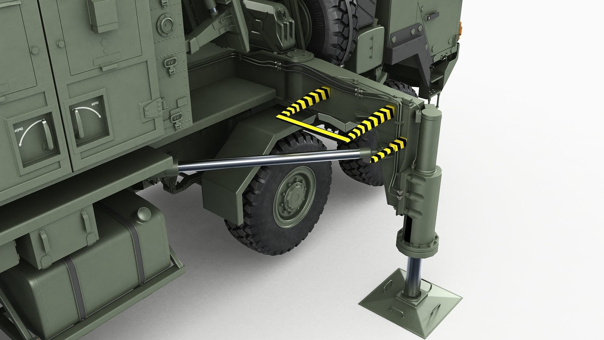 Radar MPQ-53 based on MAN truck armor chassis 3D model_19