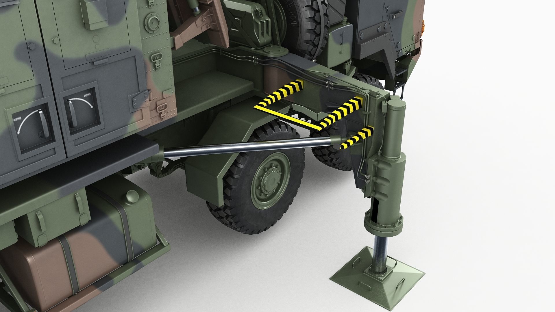 Radar MPQ-53 based on MAN truck armor chassis 3D model_18