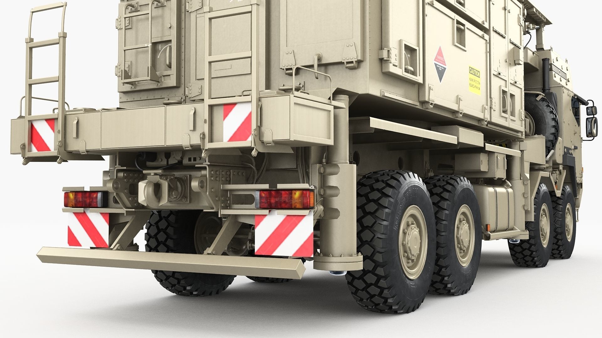 Radar MPQ-53 based on MAN truck armor chassis 3D model_17