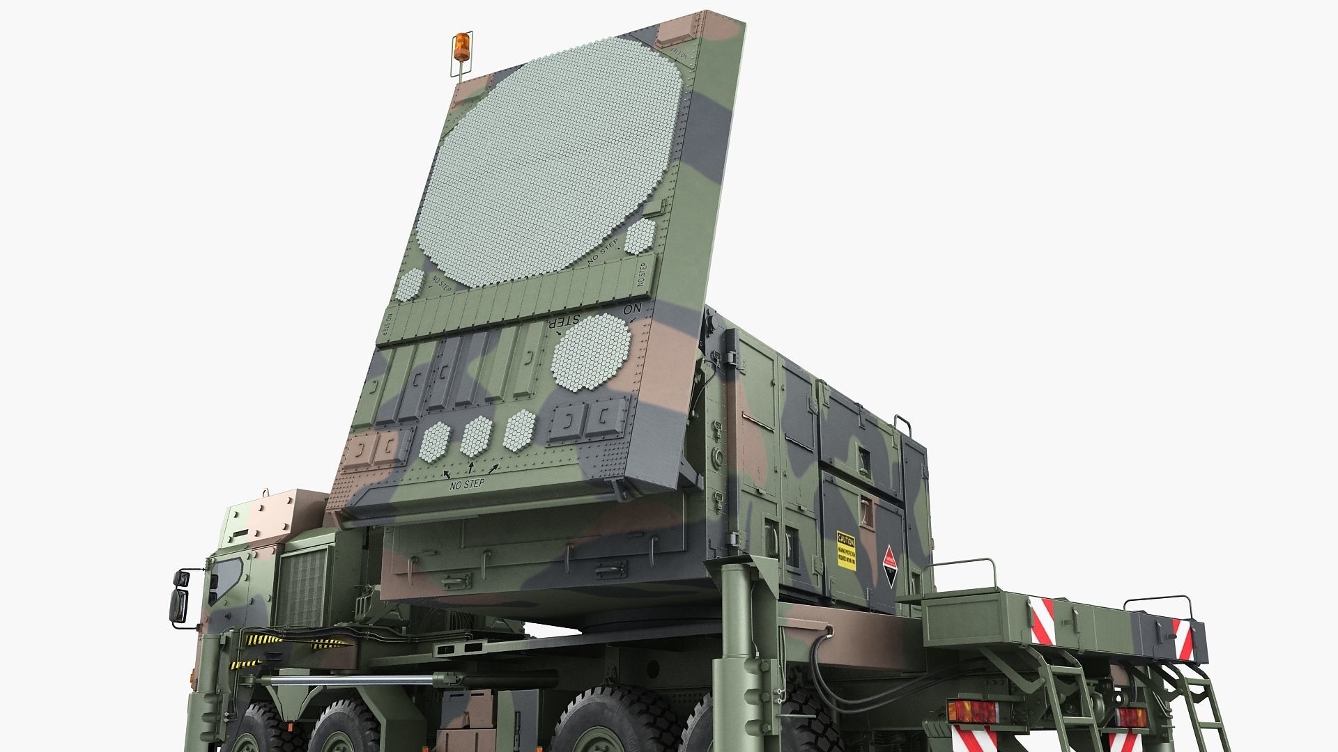 Radar MPQ-53 based on MAN truck armor chassis 3D model_20