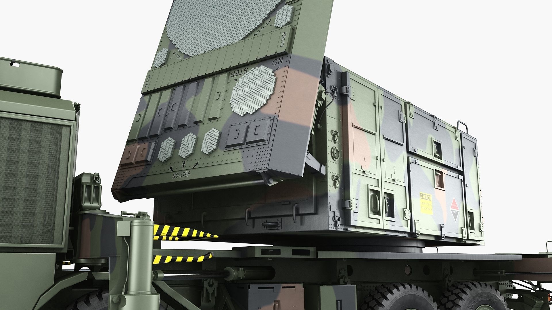 Radar MPQ-53 based on MAN truck armor chassis 3D model_23