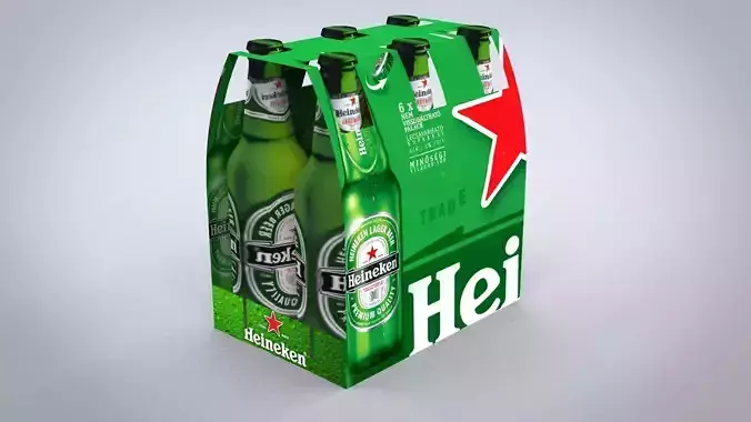 HEINEKEN BEER PACK  3D model