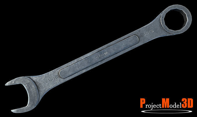 Wrench-Version002 wrench Low-poly 3D model