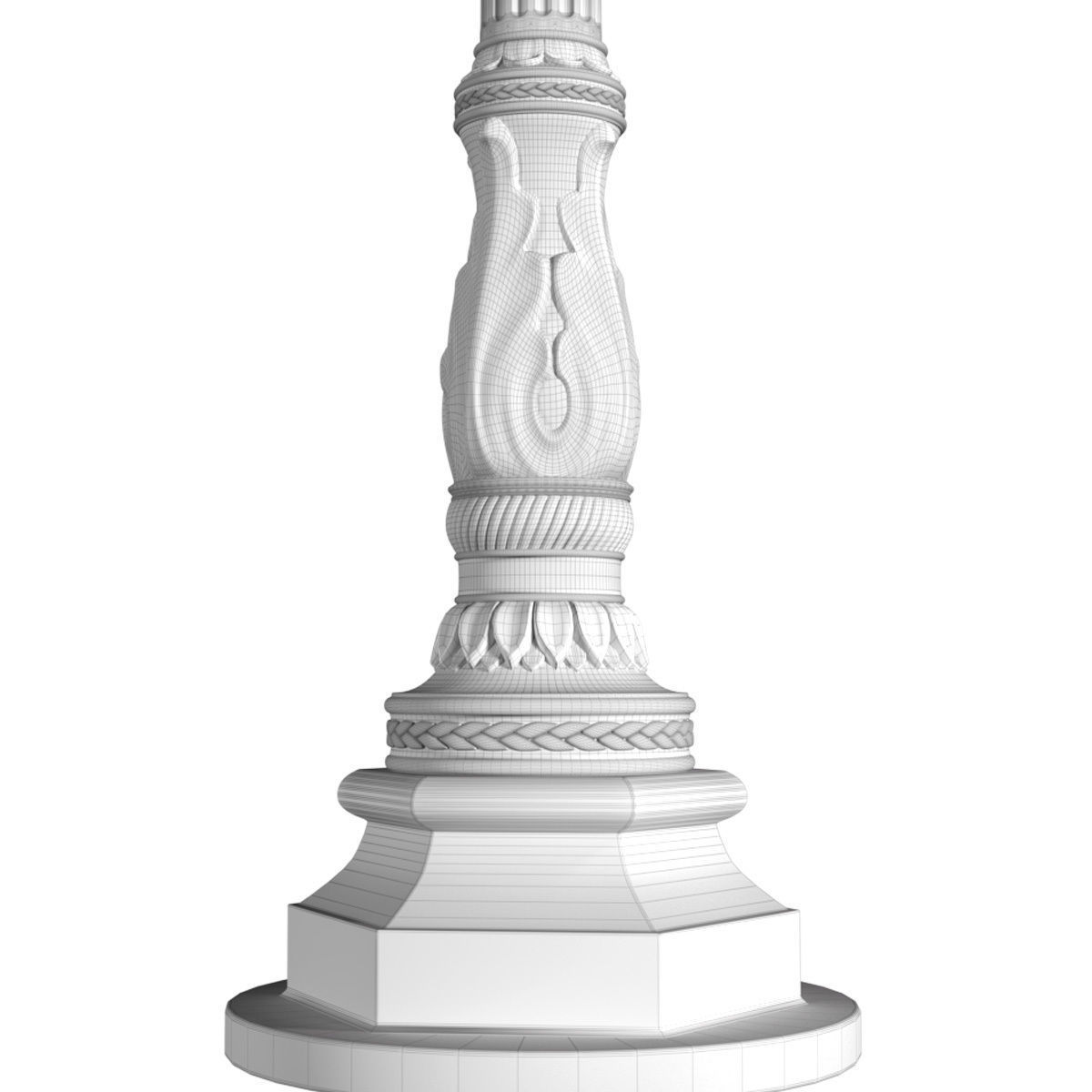 Classic street Outdoor landscape light Lamp Lantern 3D model_6