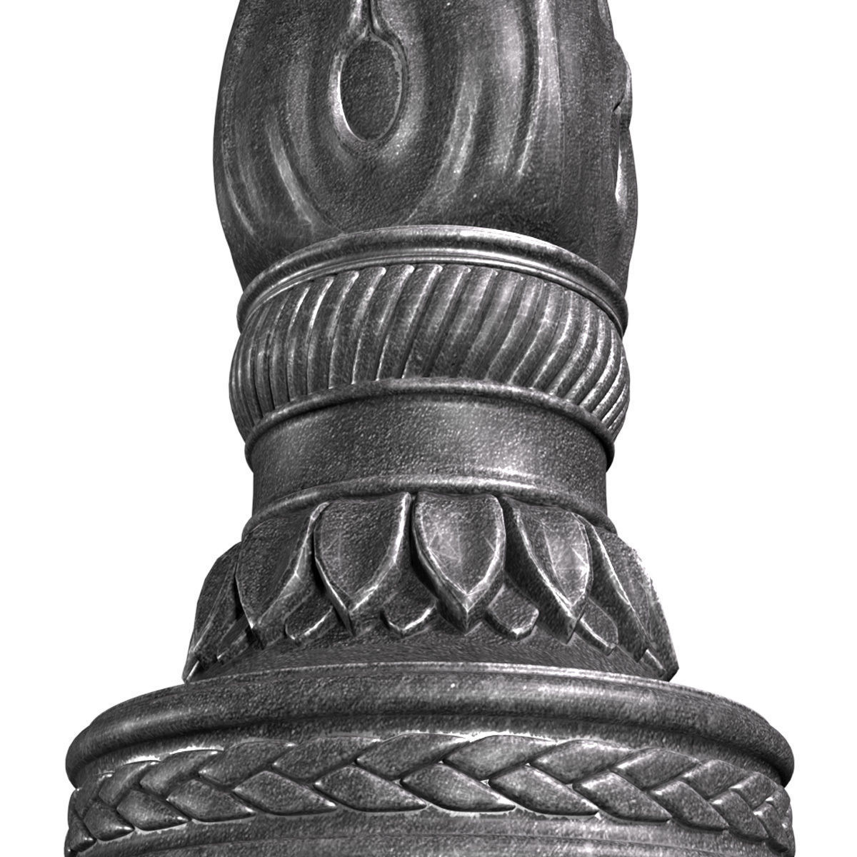 Classic street Outdoor landscape light Lamp Lantern 3D model_2