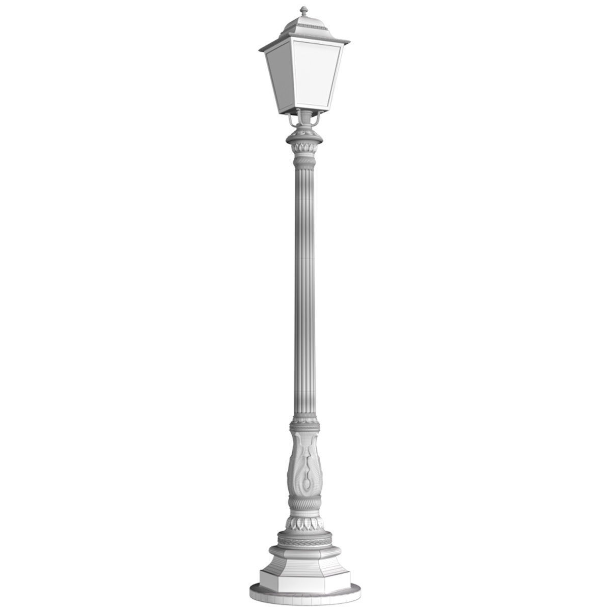 Classic street Outdoor landscape light Lamp Lantern 3D model_5