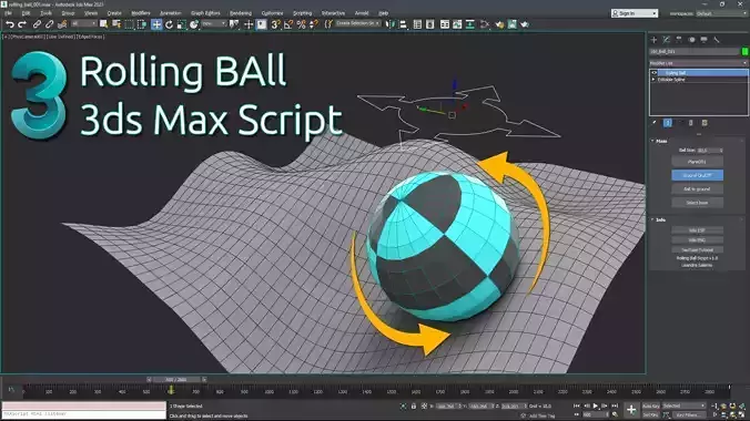 Rolling Ball 3ds Max Script 3D model