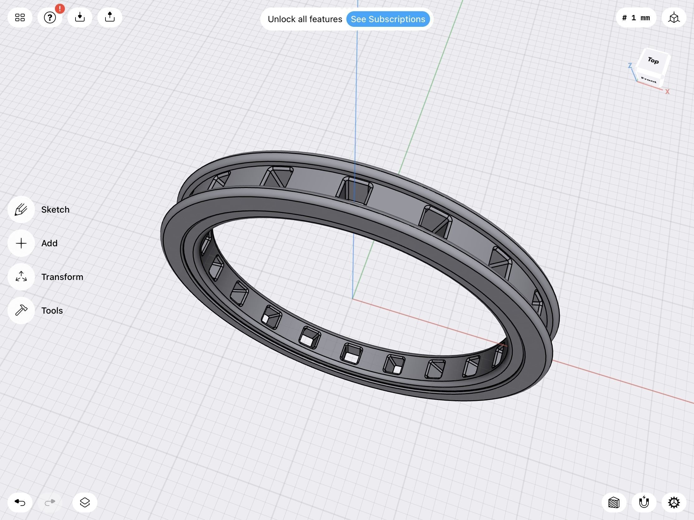 Wedding band stl file 3D print model_1