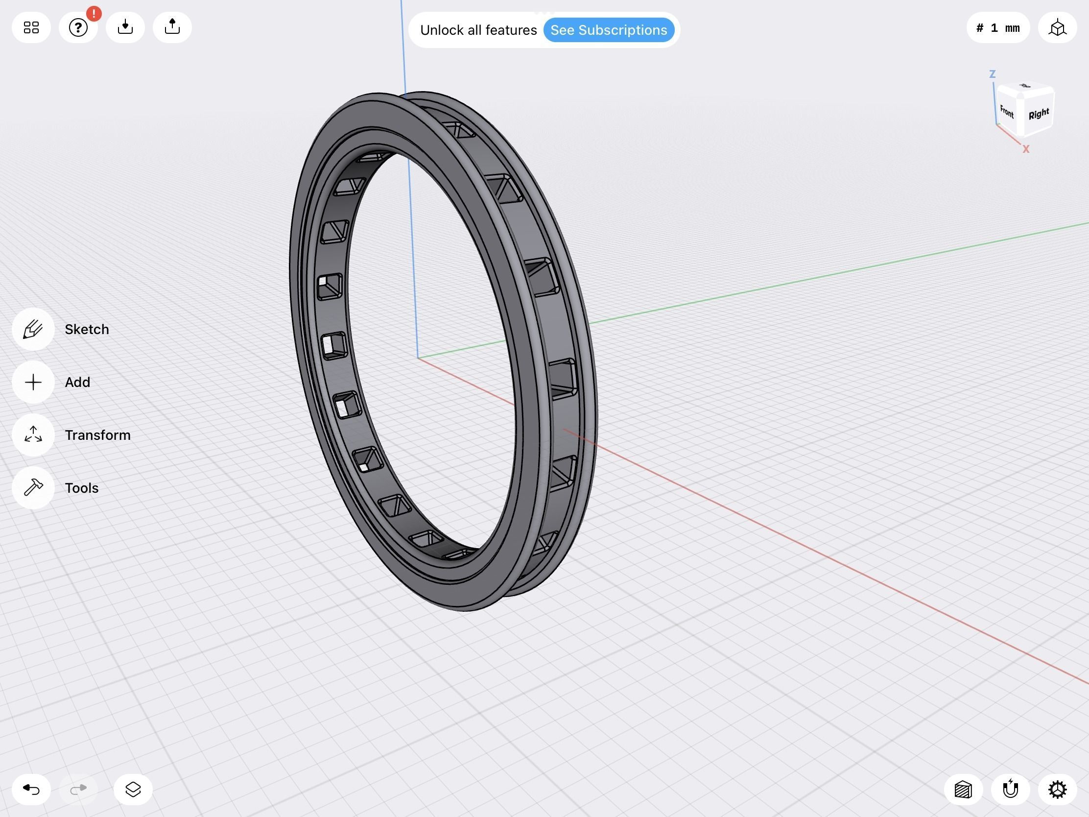 Wedding band stl file 3D print model_12