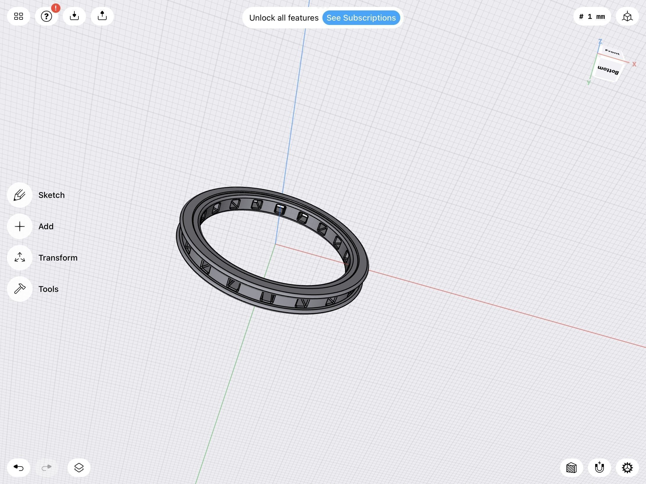 Wedding band stl file 3D print model_8