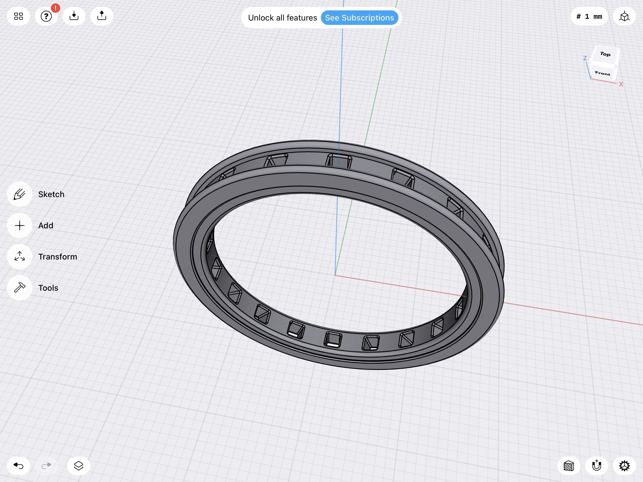 Wedding band stl file 3D print model_11