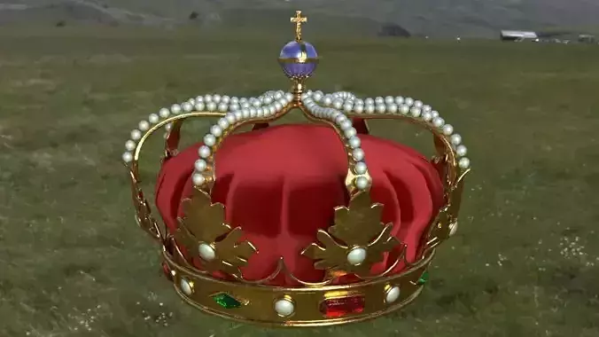 Heraldic royal crown 3D model