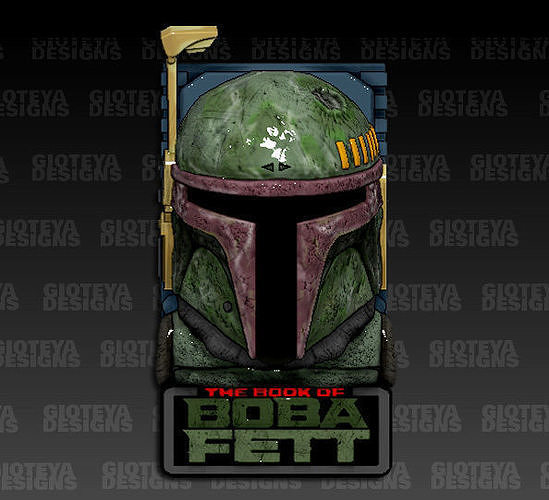 Star Wars The Book of Boba Fett Magnet 3D model