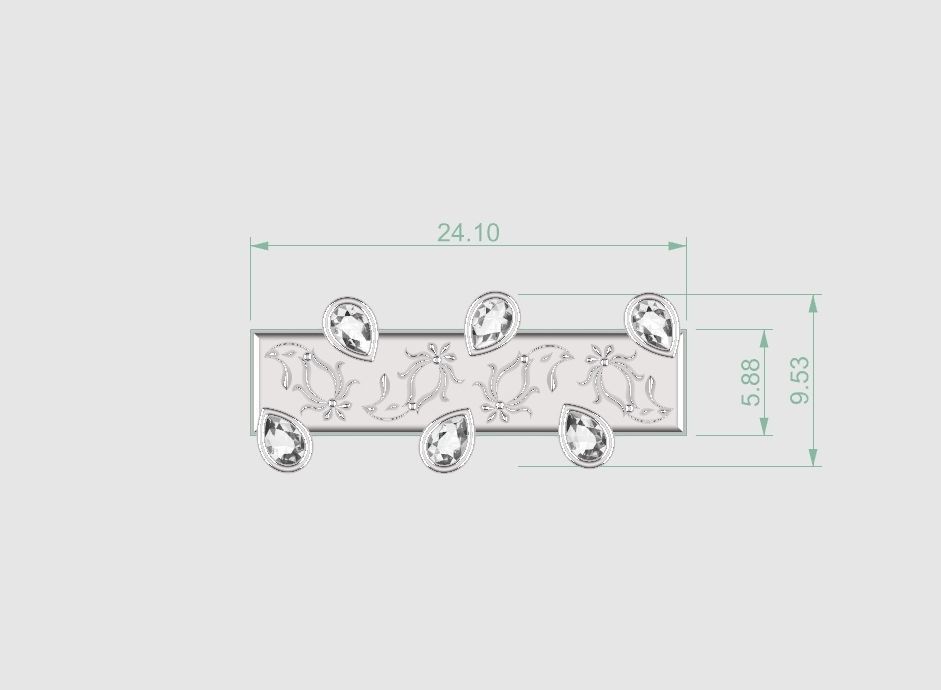 Nar111 tourmaline ring 3D print model_6
