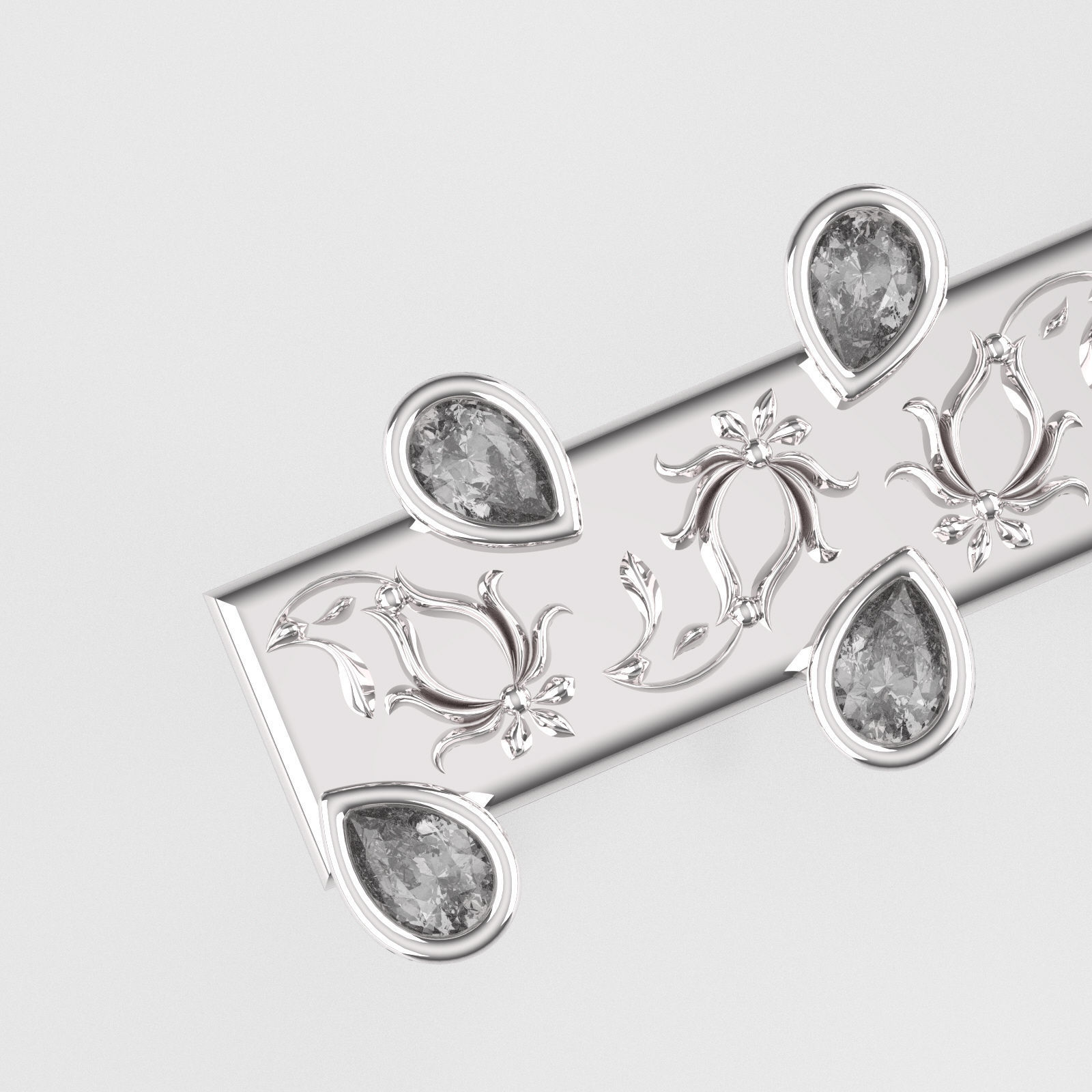 Nar111 tourmaline ring 3D print model_1