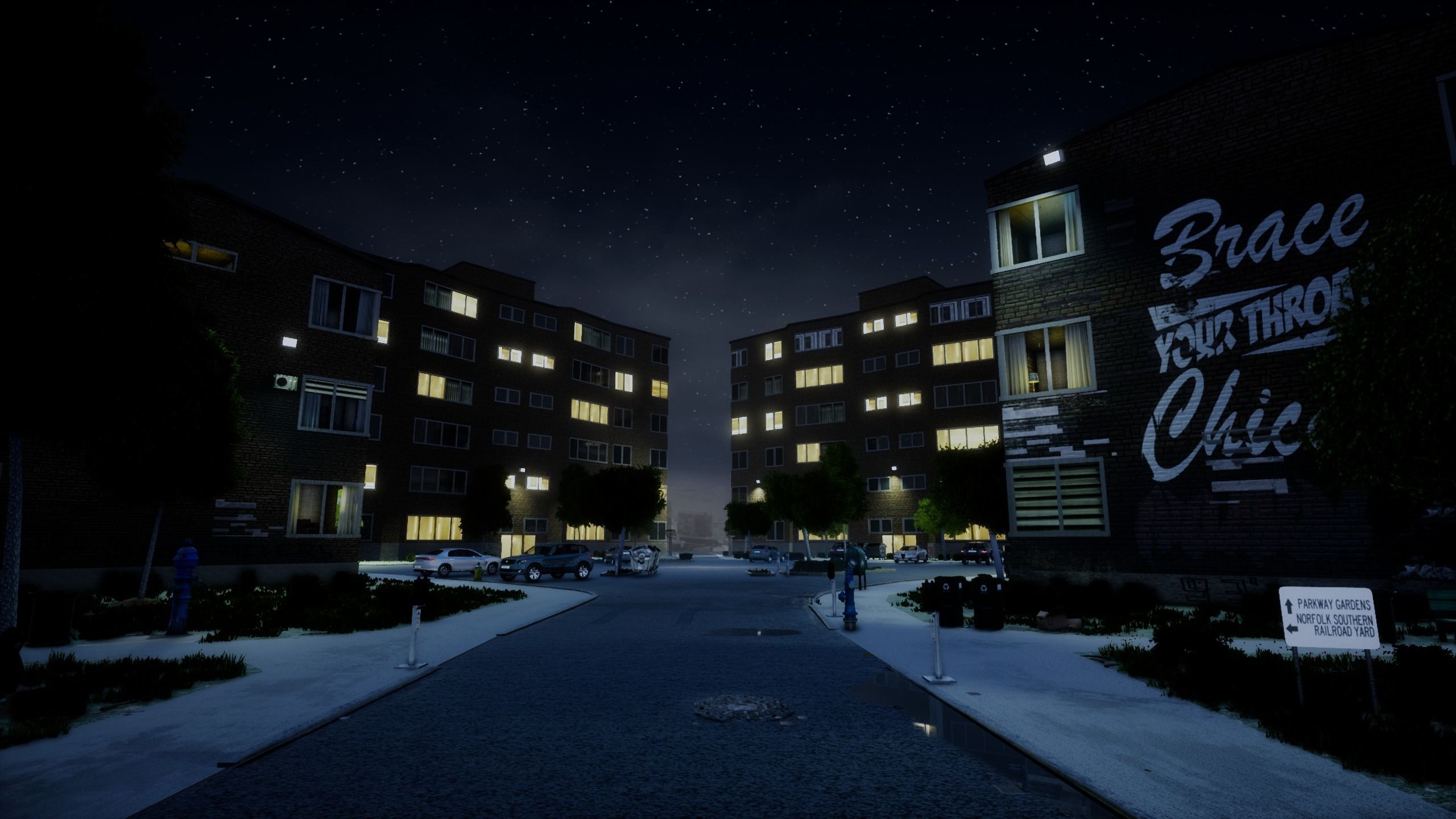 Chicago O Block 2 - Improvements and UFO Abduction Low-poly 3D model_4