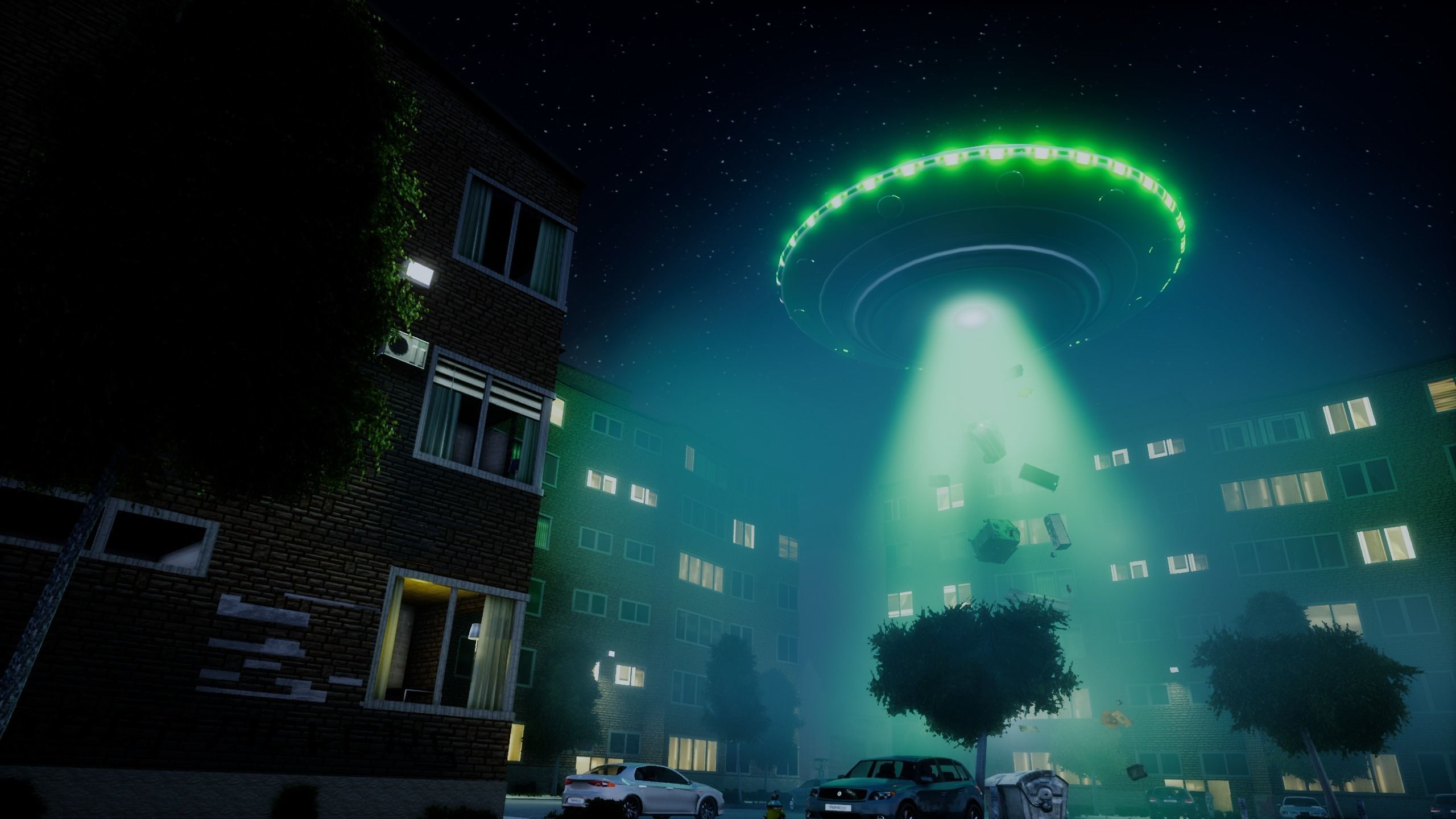 Chicago O Block 2 - Improvements and UFO Abduction Low-poly 3D model_2